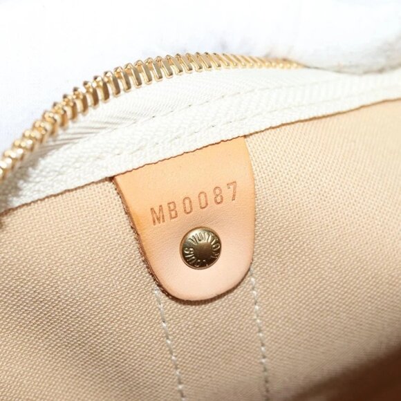 LOUIS VUITTON Damier Azur Keepall 50 Boston Bag N41430 LV Auth yk18884V - Picture 10 of 16